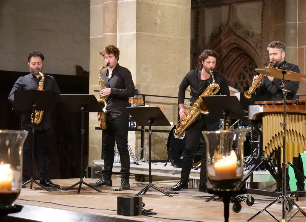Das „Signum saxophone quartet“ gastiert in der Klosterkirche Maulbronn. Foto: Friedrich
