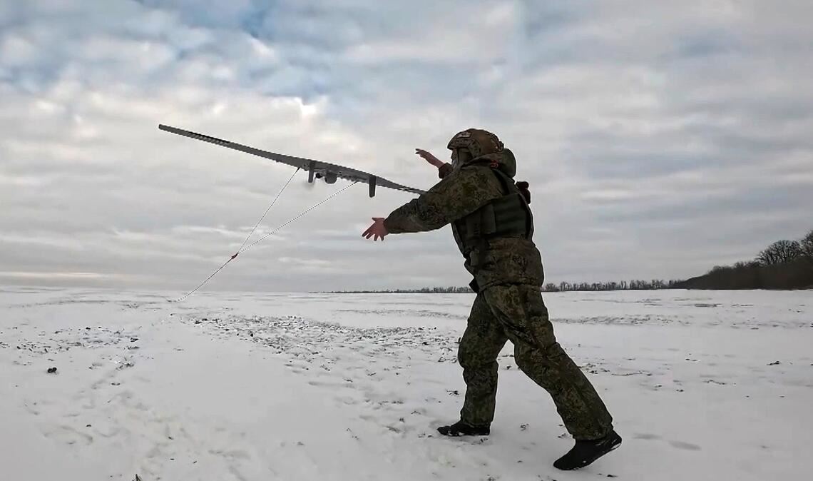 Das Starlink-System wurde intensiv von beiden Seiten für die Navigation von Drohnen genutzt. (Handout)