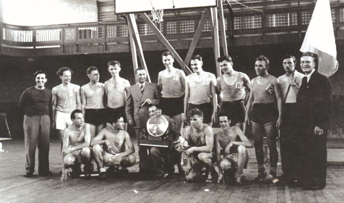 Das Team, das 1950 sensationell den deutschen Meistertitel gewann.