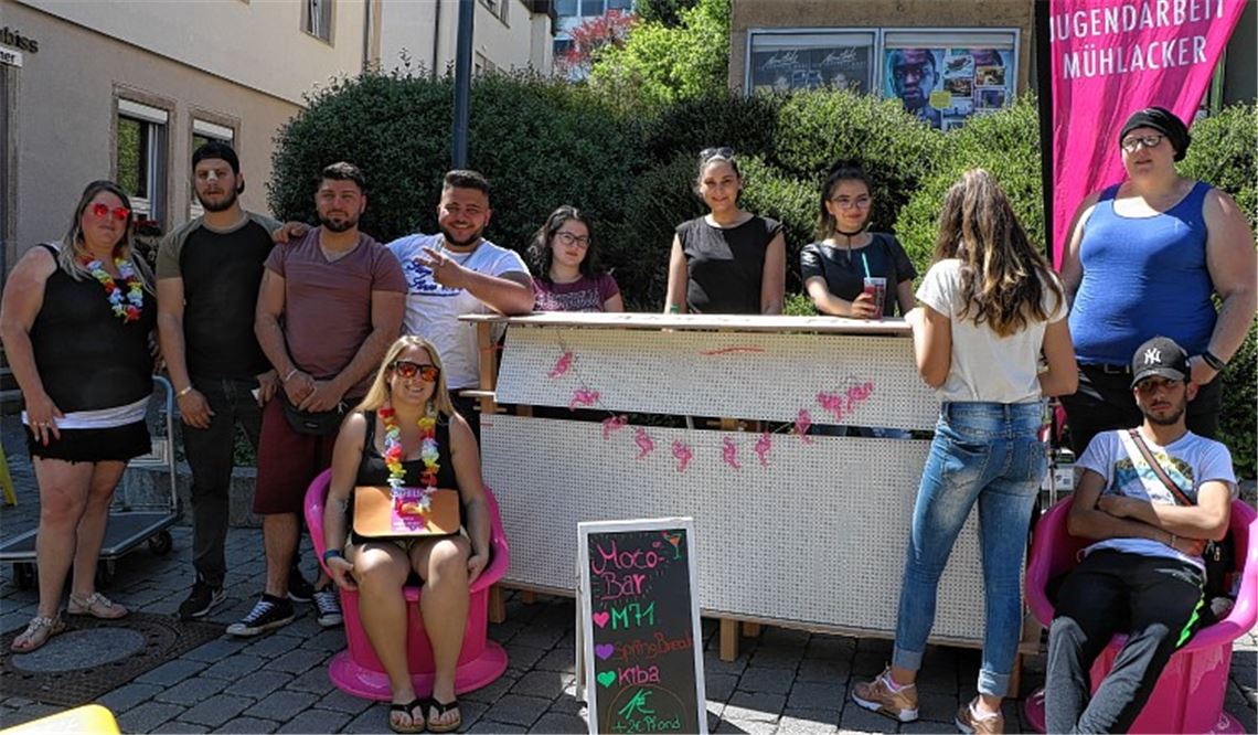 Erfrischende Gespräche im Mittelpunkt