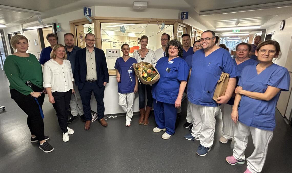 Das Team der neuen Einheit an den Enzkreis-Kliniken Mühlacker. Foto: privat