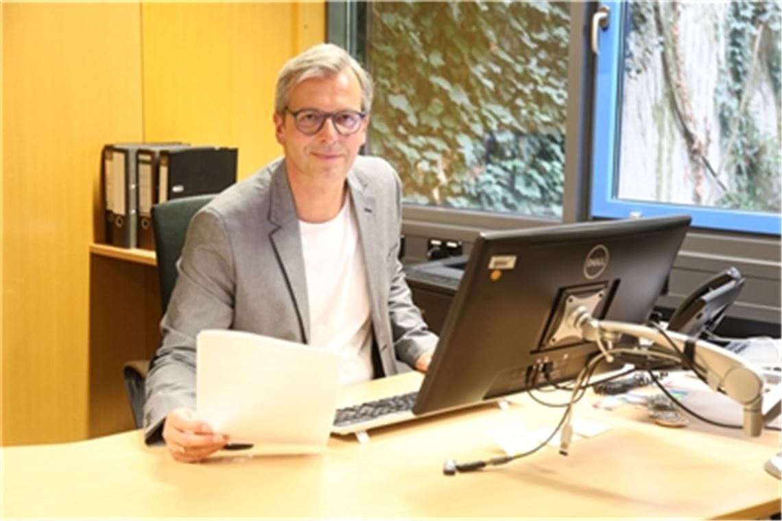 „Das Theodor-Heuss-Gymnasium liegt mir unwahrscheinlich am Herzen, und ich bin hier sehr verwurzelt.“ Steffen Rupp, neuer Schulleiter desTheodor-Heuss-Gymnasiums in Mühlacker. Foto: Deeg