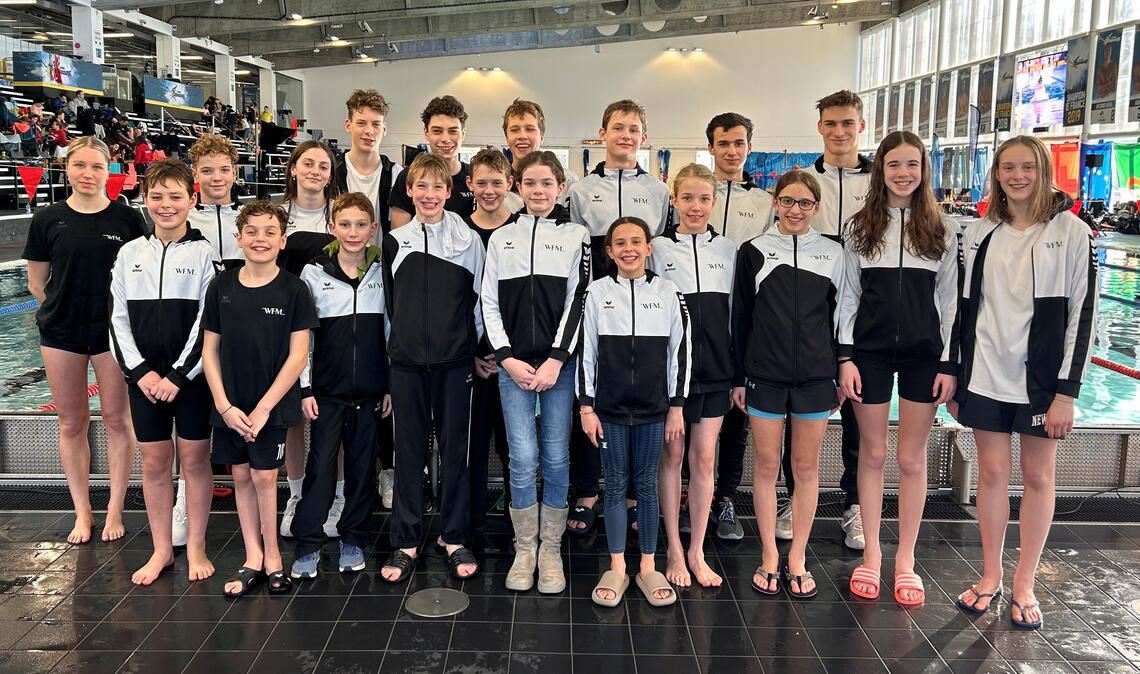 Das Topteam der Wasserfreunde Mühlacker beim Wettkampf in Straßbourg. Foto: privat