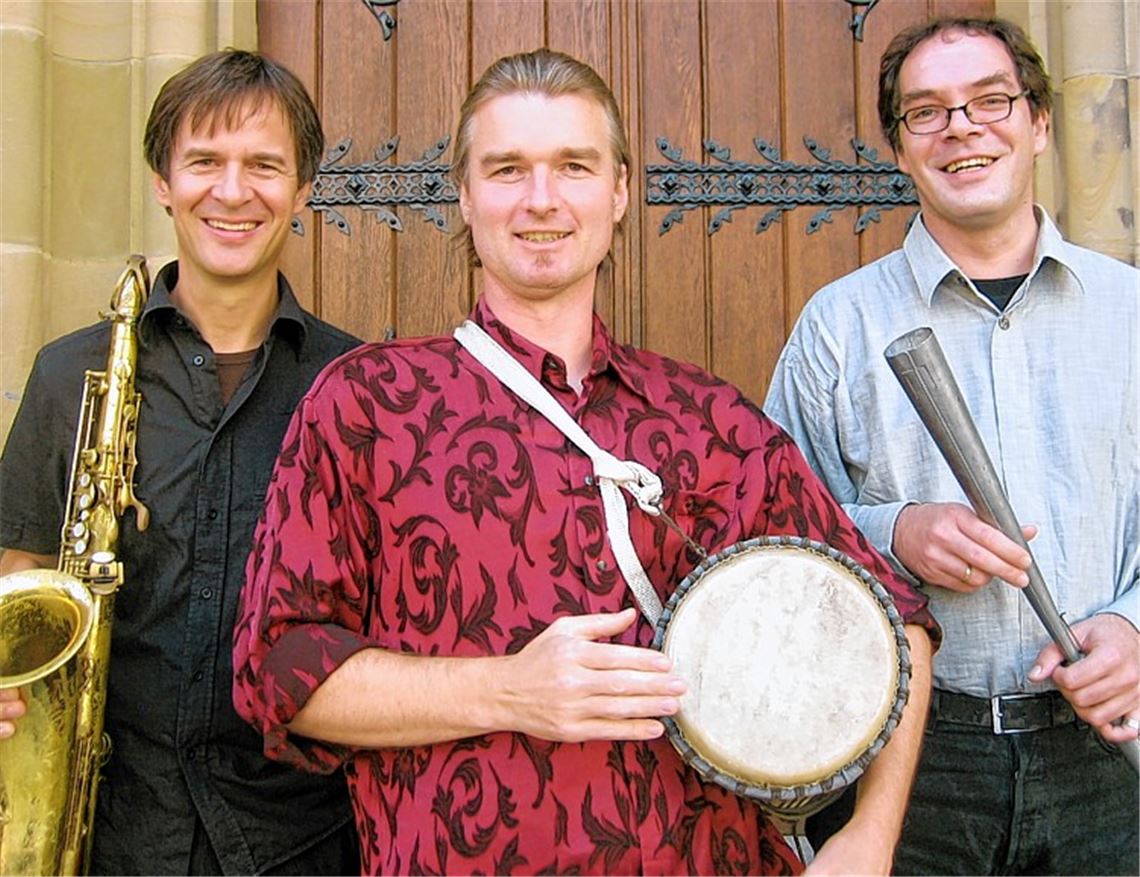 Das Trio „Scharff Dreifach“.