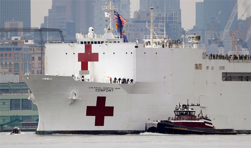 Das US-Militär betreibt zwei große Lazarettschiffe, die normalerweise eher nach Naturkatastrophen zum Einsatz kommen. (Archivbild)