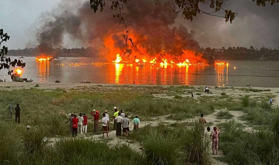 Das Unglück passierte beim Umladen von Treibstoff.