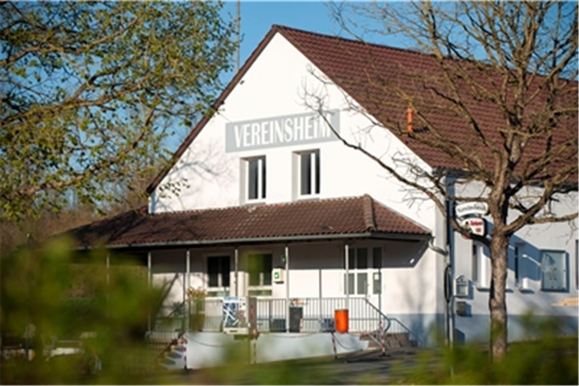 Das Vereinsheim des TSV Mühlhausen am Enztalradweg ist ein beliebtes Ausflugsziel. vh