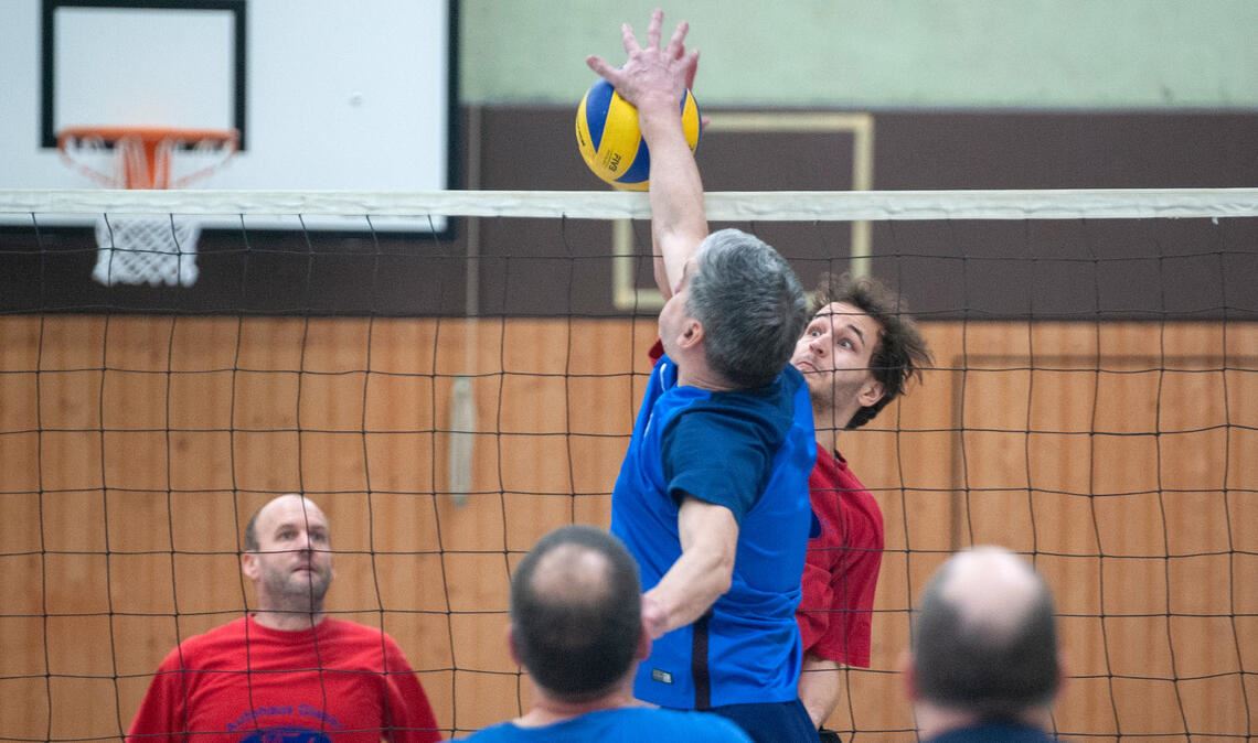 Das Volleyballturnier der Jedermänner aus Illingen hat sich gut entwickelt. Foto: Fotomoment