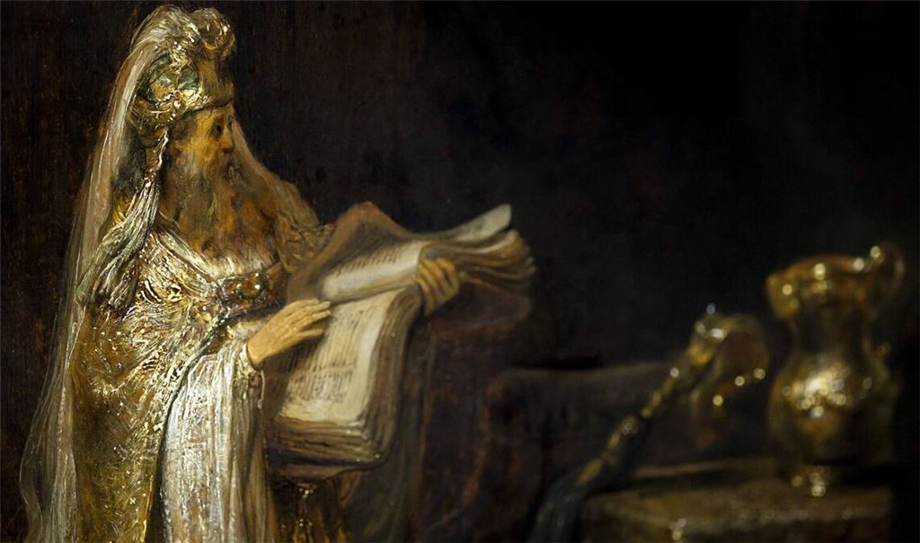 Das Werk zeigt, wie der Erzengel Gabriel dem Priester Zacharias die Geburt seines Sohnes Johannes des Täufers ankündigt.