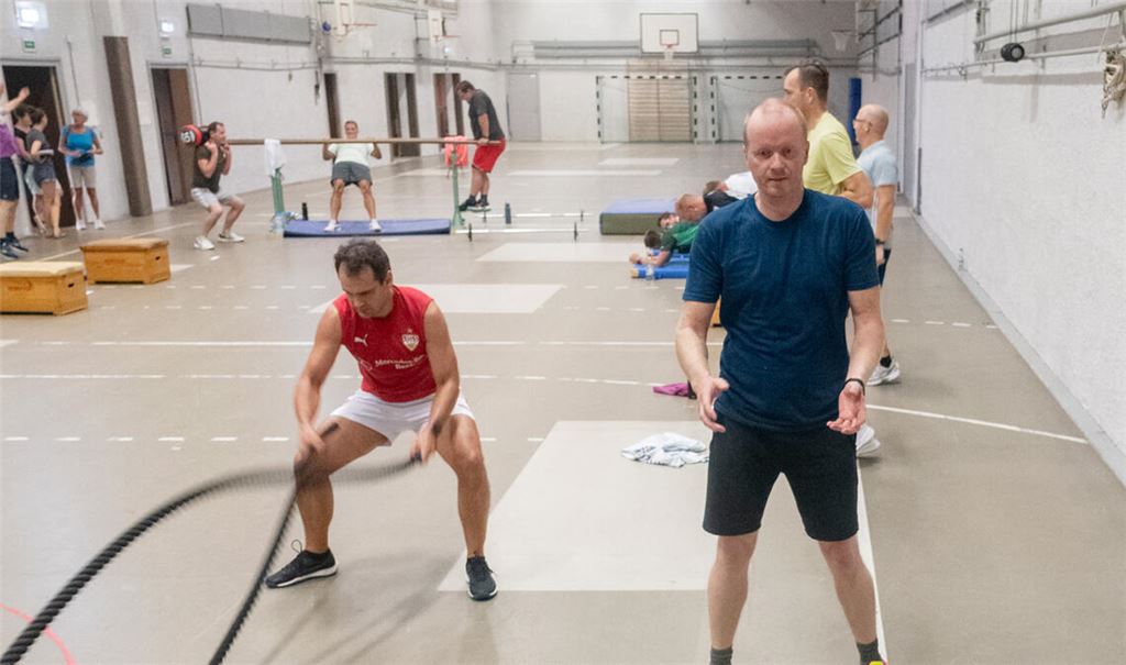 Das letzte Training in der Käppele-Halle wird ausgiebig genossen. Fotos: Fotomoment