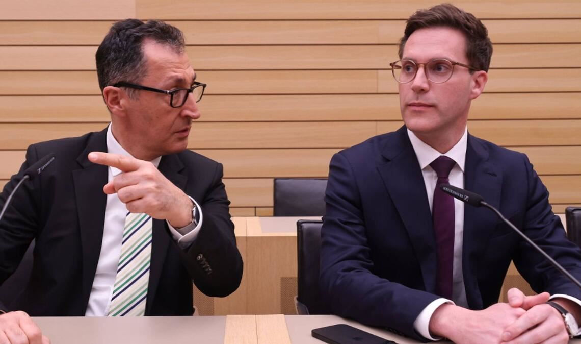 Das neue Führungsduo von Grün-Schwarz: Cem Özdemir und Manuel Hagel