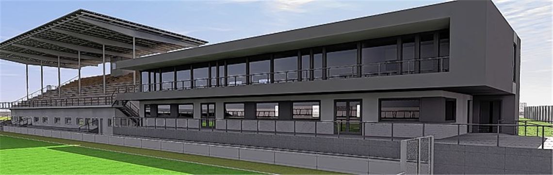 Das neue Vereinsheim soll ein Schmuckstück werden. Grafik: 1. CfR Pforzheim