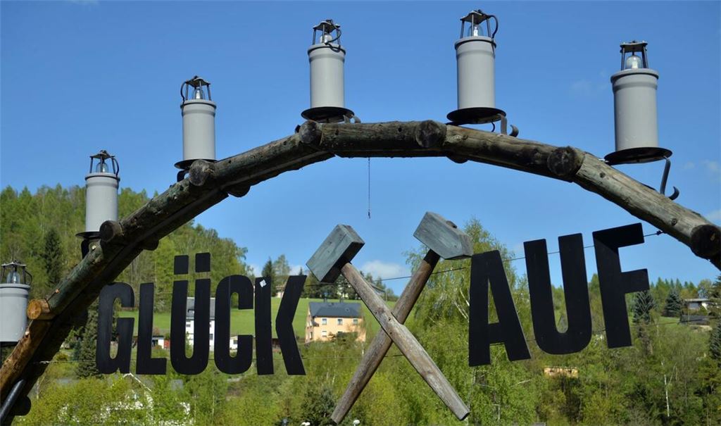 Das sächsische Bad Schlema war jahrzehntelang geprägt durch die Uranmine Wismut.