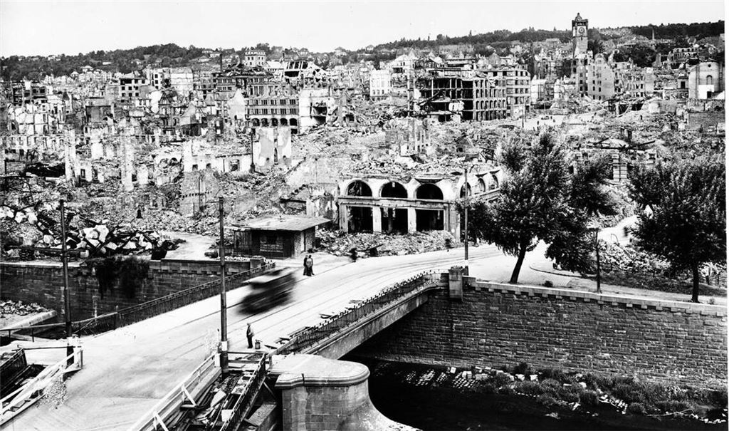 Das zerstörte Pforzheim. Foto: Archiv