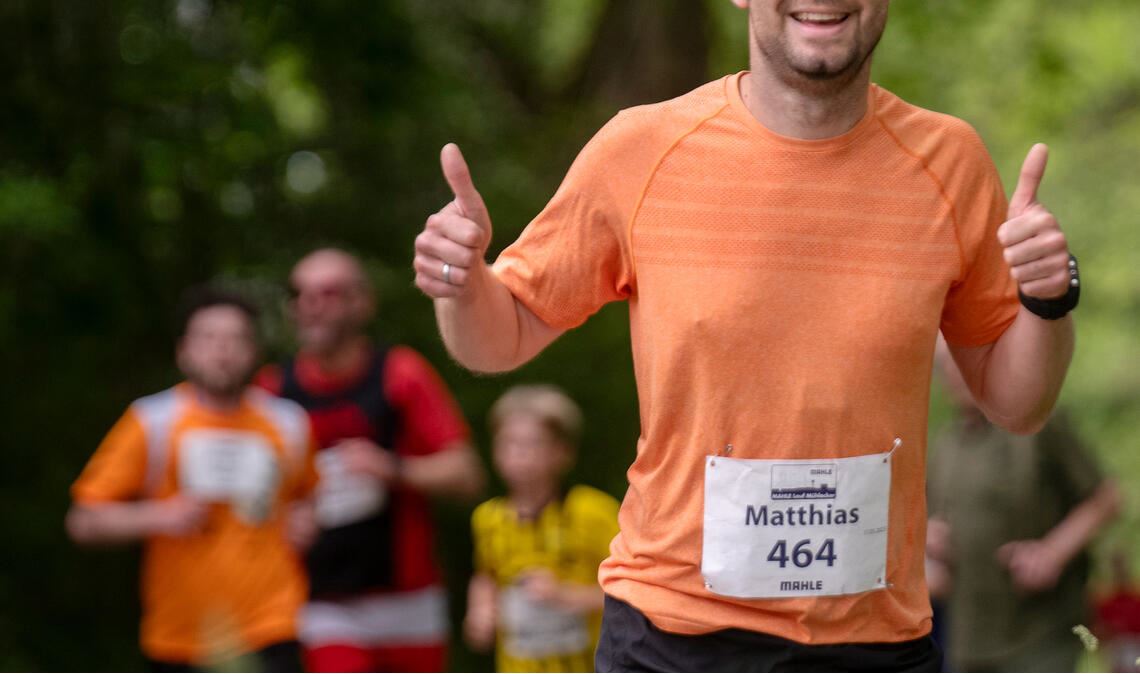 Daumen hoch für den Mahle-Lauf.