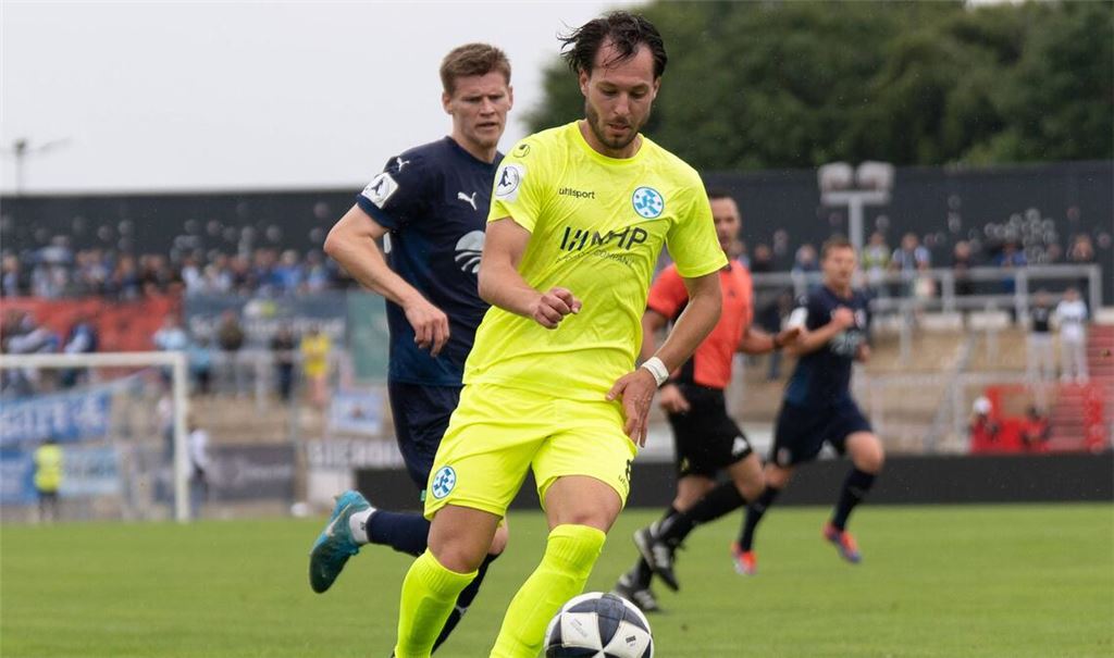 David Tomic und die Kickers waren am ersten Spieltag in Fulda gefordert.