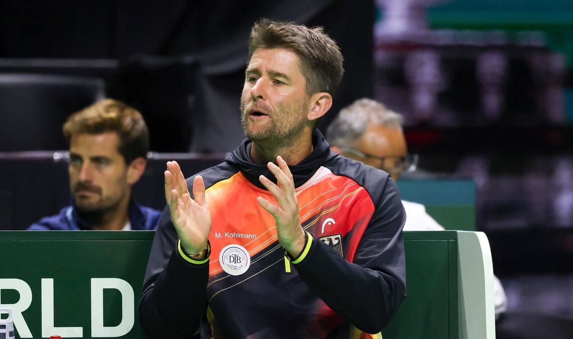 Ohne Zverev, mit Debüt: Davis-Cup-Team steht in Finalrunde Davis-Cup-Kapitän Michael Kohlmann konnte zufrieden sein mit der Leistung seines Teams. (Archivbild)