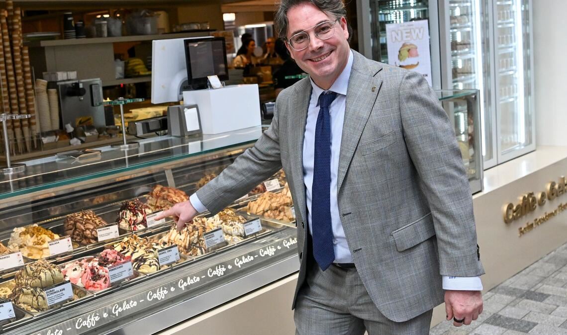 De Pellegrin führt eine in dritter Generation eine Eisdiele in Kulmbach.