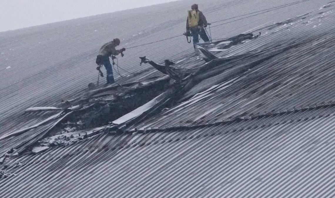 Dem ukrainischen Präsidenten Wolodymyr Selenskyj zufolge sind mehr als 500 Millionen Euro für die Reparatur des über einem Betonsarkophag für die Atomruine errichtete Stahlbogens nötig. (Archivbild)