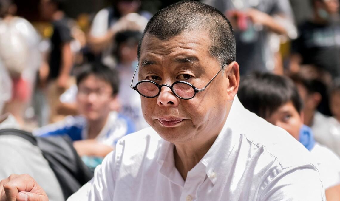 Demokratieaktivist Jimmy Lai wurde zu einer langen Haftstrafe verurteilt. (Archivbild)