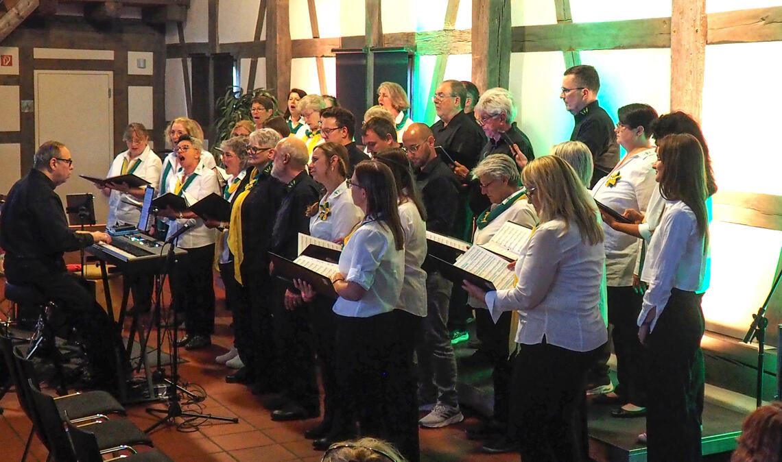 Demonstriert seine Vielfalt: der Chor „Klangtastisch“ des MGV Ötisheim.