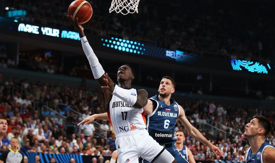 Dennis Schröder suchte gegen Slowenien lange seinen Rhythmus.