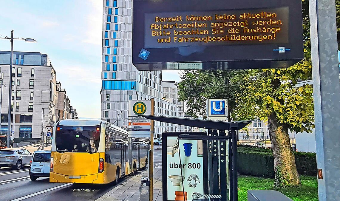 Der 44er ist weg, und wann der nächste fährt, ist unklar.