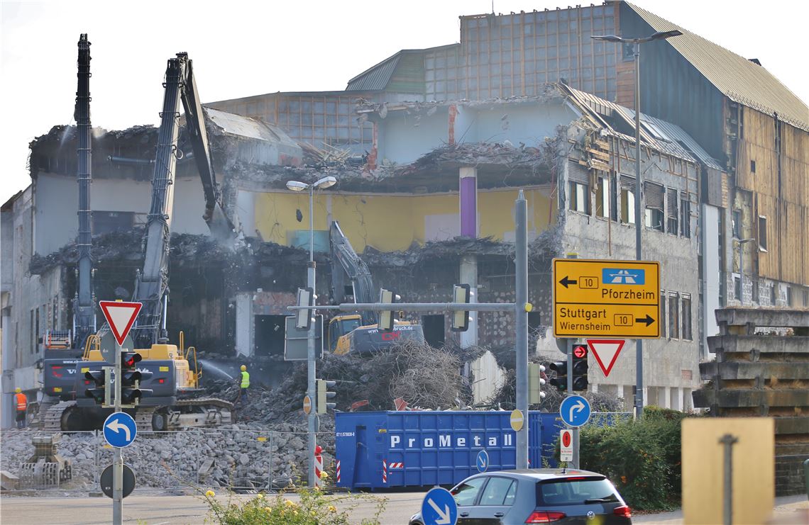 Mühlehof-Abbruch macht Fortschritte lh Mühlehof Abbruch 181018 (4)