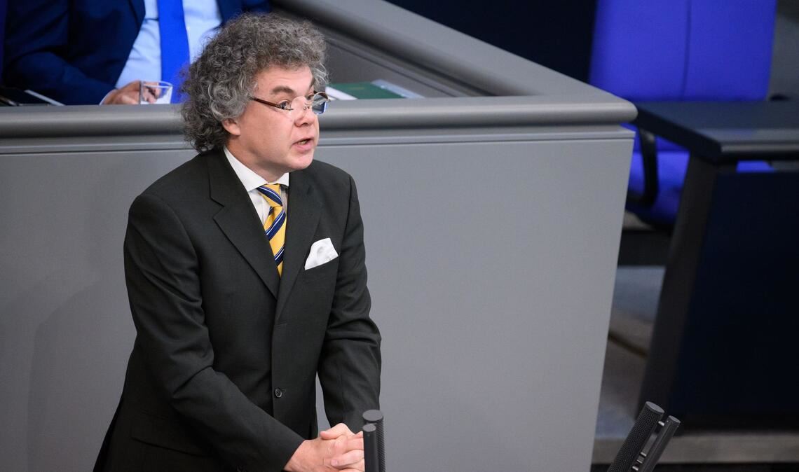 Der AfD-Politiker Matthias Moosdorf gehört dem Bundestag seit 2021 an. (Archivbild)