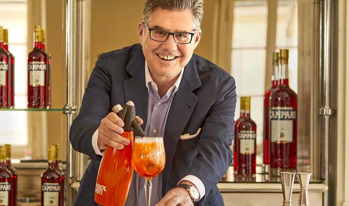 Der Aperol ist das meistverkaufte Produkt der italienischen Spirituosengruppe Campari. Im Bild: Campari-Chef Robert Kunze-Concewitz.