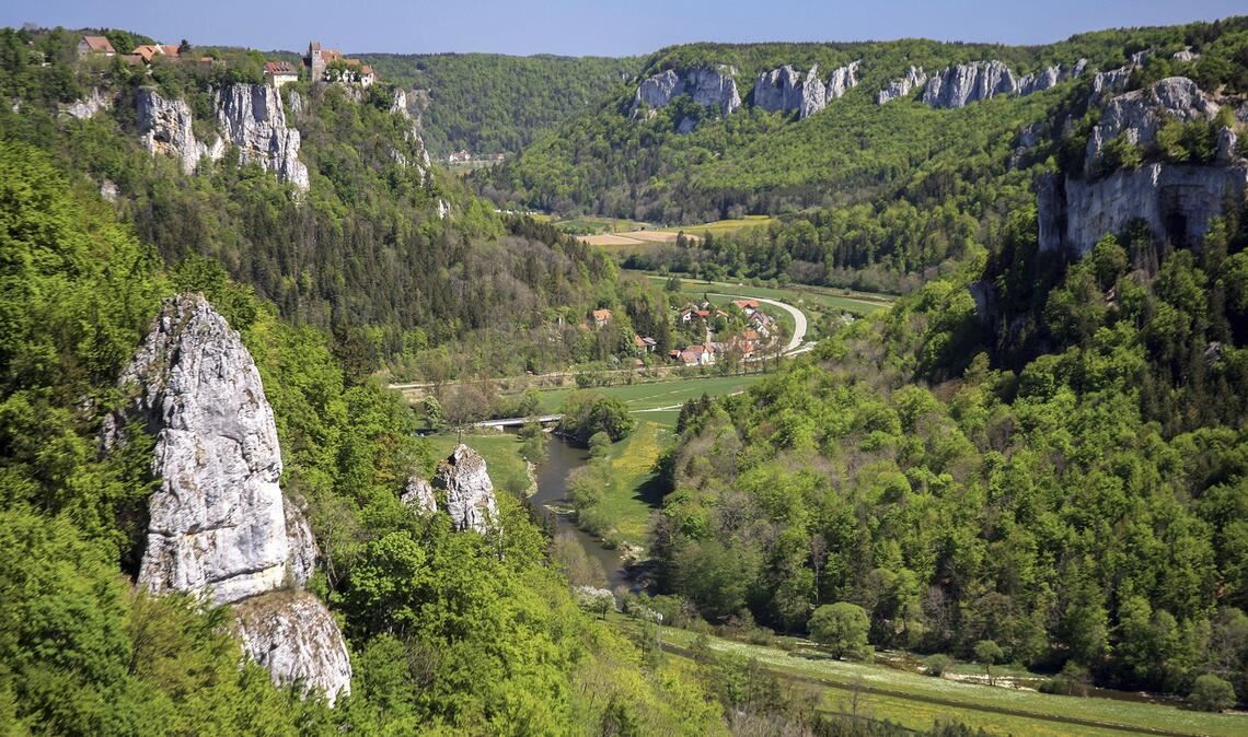 Der Ausblick vom Eichfelsen ins Obere Donautal ist einzigartig.