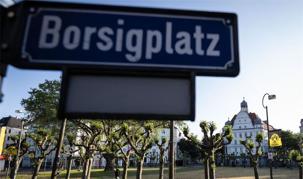 Der Borsigplatz in Dortmund blieb nach der verpassten Meisterschaft leer.