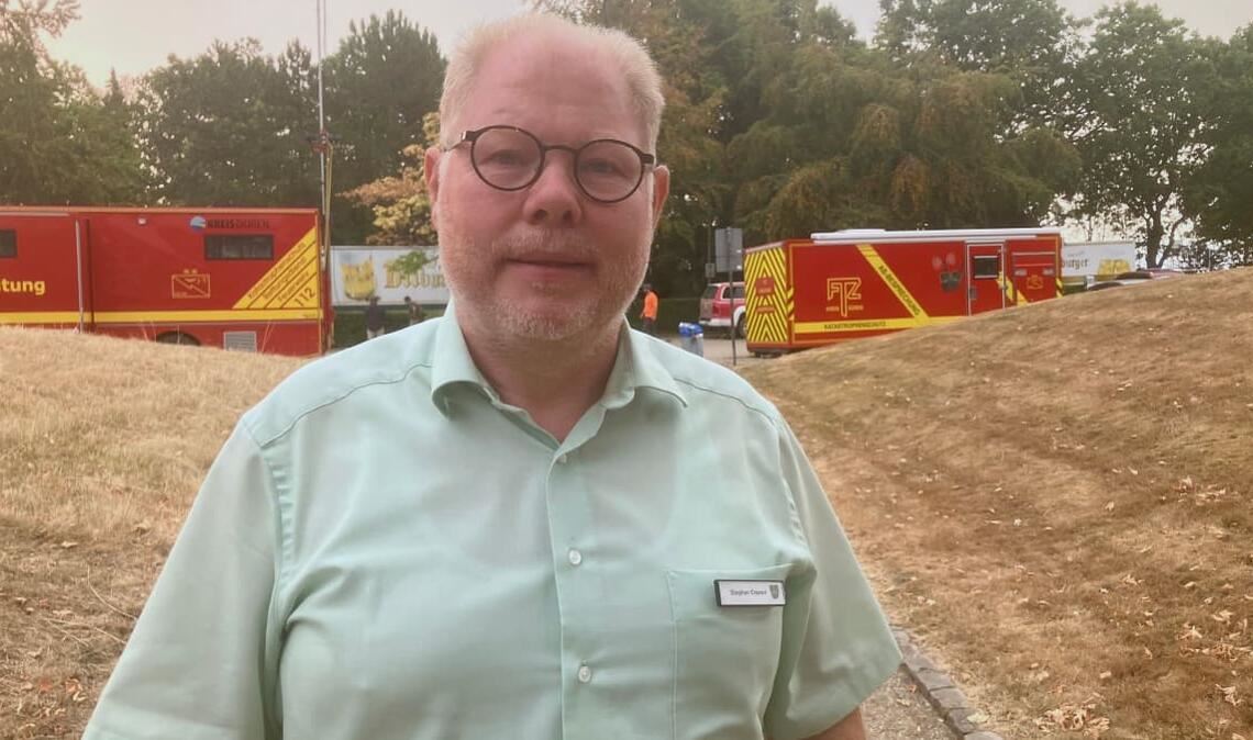Der Bürgermeister von Hürtgenwald, Stephan Cranen, lobt den Zusammenhalt im Ort.