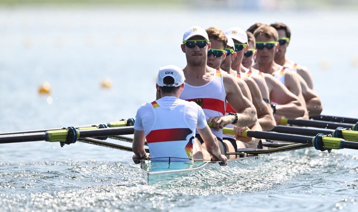 Der Deutschland-Achter als Flaggschiff der Ruder-Mannschaft. (Archivbild)
