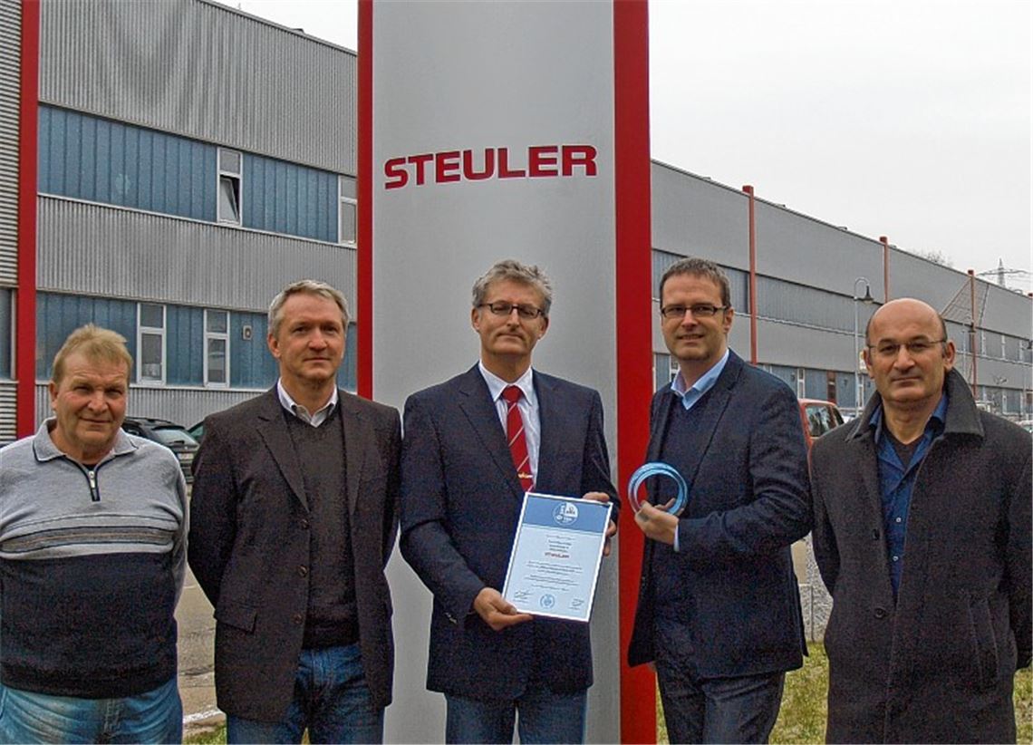 Der Einsatz hat sich gelohnt: Rainer Hauf, Ingo Schmidt, Uwe Marx, Klaus-Martin Andreas und Mehmet Yerli (v. li.).