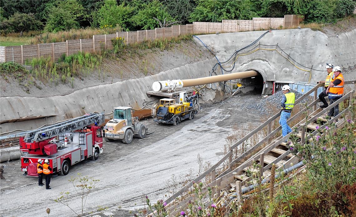 Einsatz in den Tiefen des Tunnels