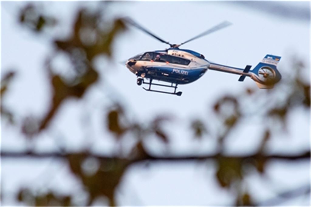 Der Einsatz mit Polizeihubschrauber sorgte für Aufsehen. Foto: Archiv