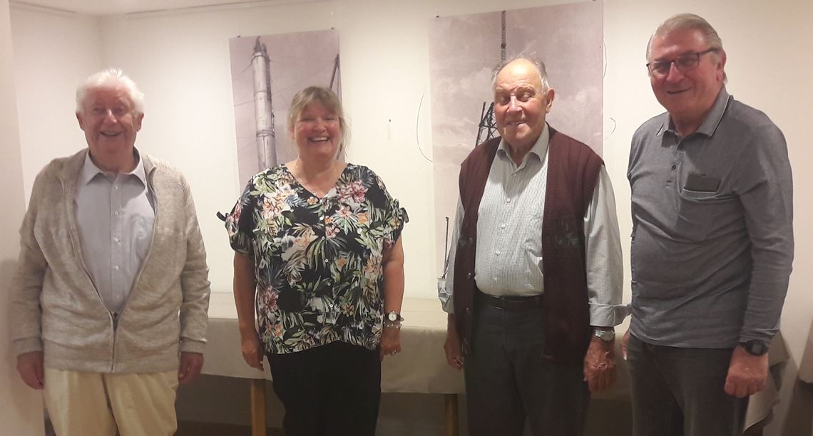 Der Erste Vorsitzende Gerhard Hunn (v.li.), Schriftführer Ariane Grässle, der zweite Vorsitzende Werner Hunn und der Ehrenvorsitzende Manfred Weber. Foto: privat