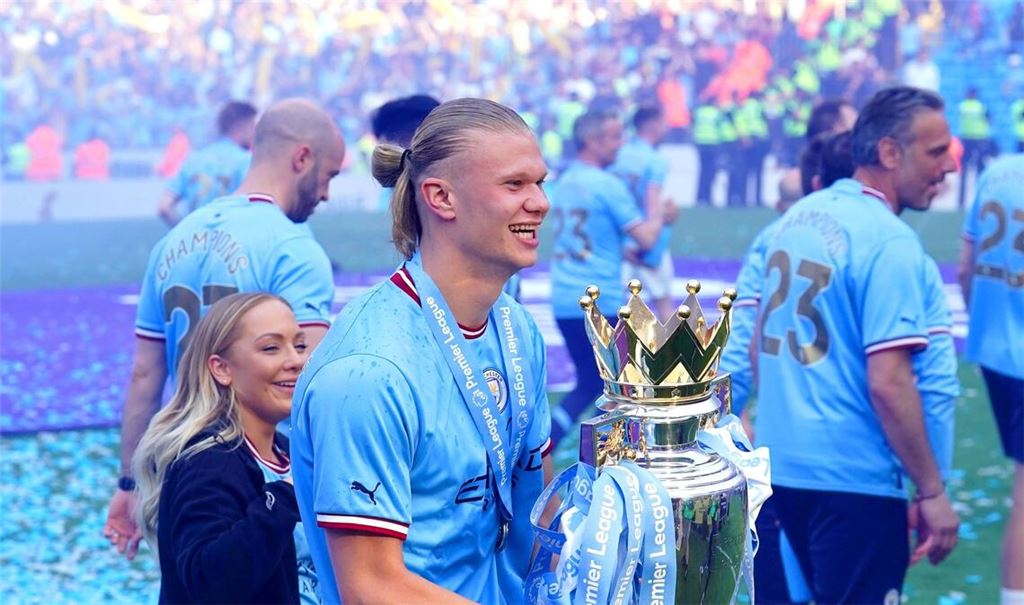 Der Ex-Dortmunder Erling Haaland wurde in England zum Spieler der Premier-League-Saison gewählt.