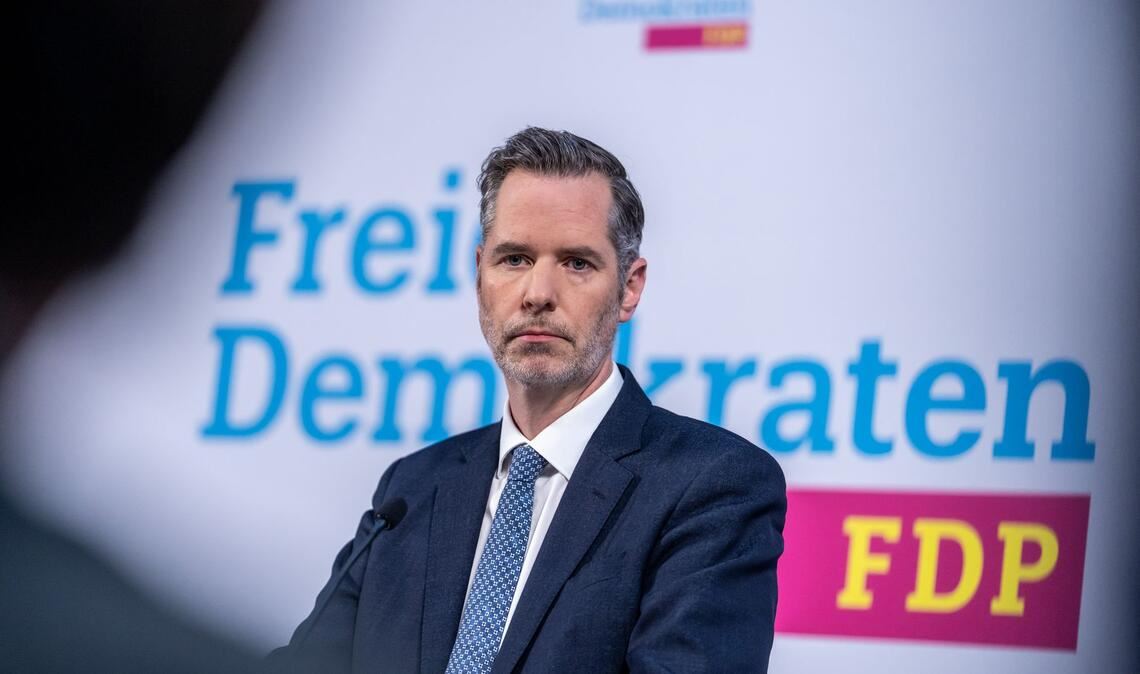 Der FDP-Bundesvorsitzende Christian Dürr will Parteichef bleiben. (Archivbild)