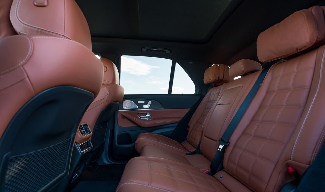 Der GLE ist serienmäßig ein Fünfsitzer. Er kann alternativ auch mit zwei zusätzlichen Sitzen bestellt werden.