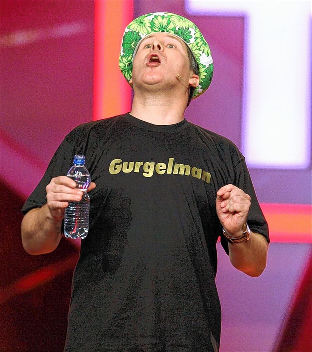 Gurgeln, bis der Buzzer dröhnt