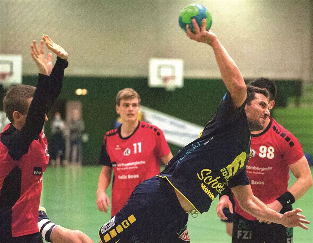 Der HC Blau-Gelb zeigt eine geschlossene Kampfleistung und schlägt Rintheim II am Ende in eigener Halle mit 20:18. Foto: Fotomoment