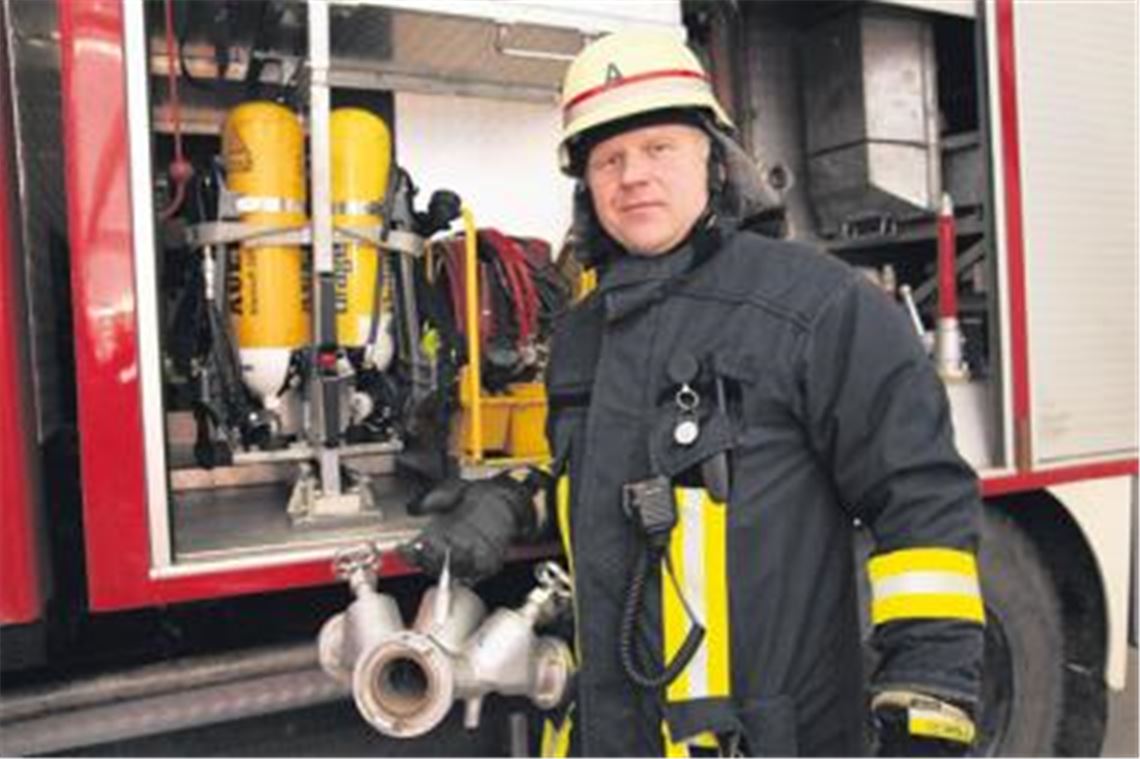 Der Illinger Feuerwehrkommandant Joachim Saalbach freut sich auf weitere ehrenamtliche Mitstreiter im aktiven Feuerwehrdienst.
Foto: Franz
