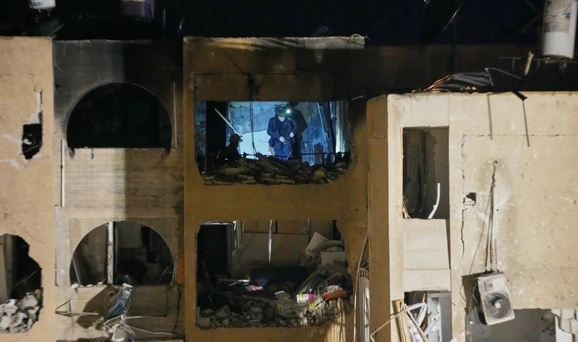 Der Iran richtete mit Raketenangriffen schwere Schäden im Süden Israels an.