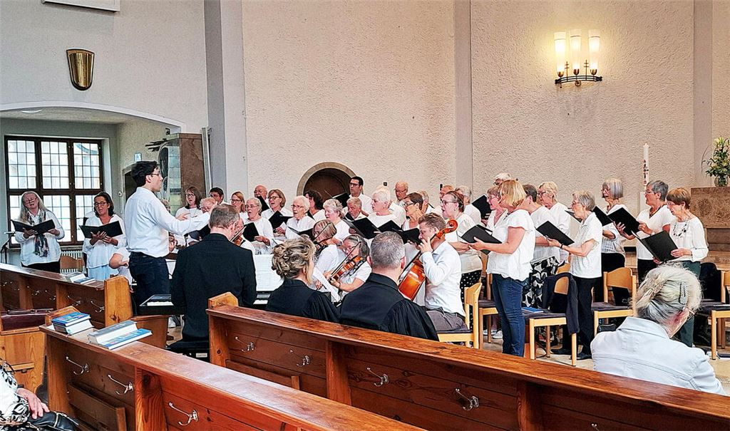 Der Jubiläumschor unter der Leitung von Markus Piringer. Fotos: privat