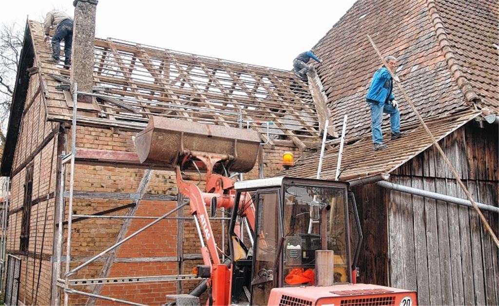 Anbau der Kelter abgerissen