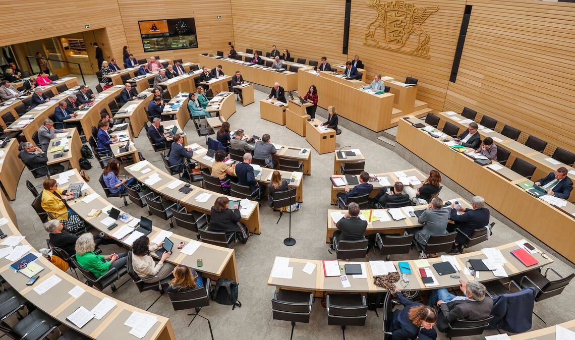 Der Landtag in Baden-Württemberg bleibt in Männerhand.