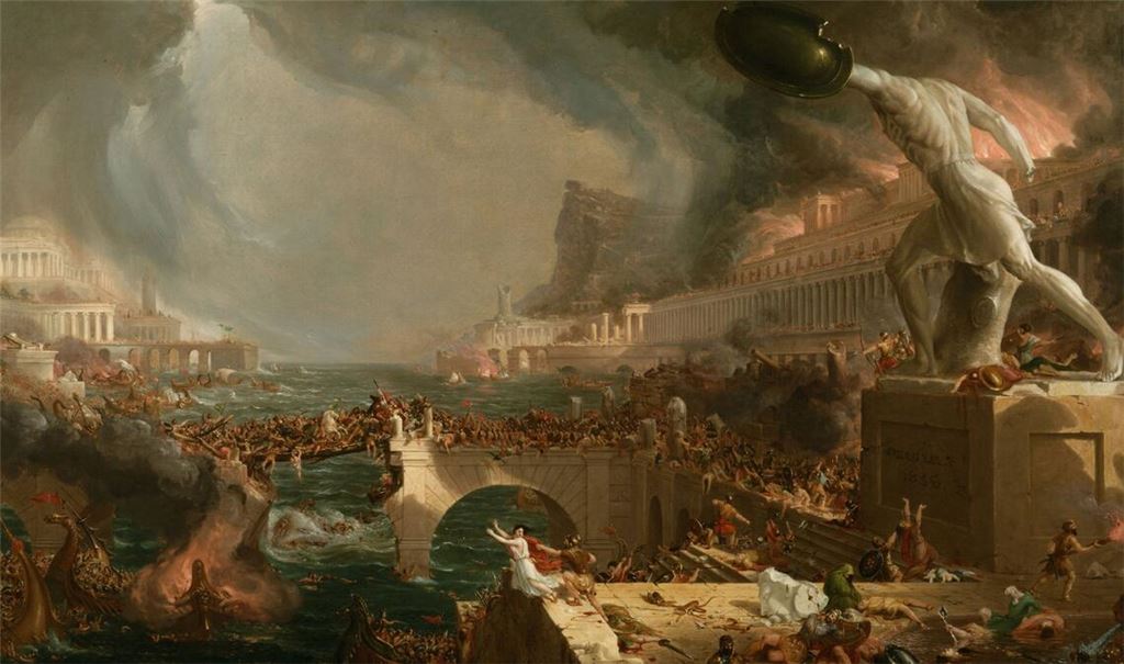 „Der Lauf des Imperiums“ ist eine Serie von fünf Gemälden des amerikanischen Malers Thomas Cole, entstanden zwischen 1833 und 1836. Die Serie schildert Aufstieg und Fall einer imaginären Stadt am unteren Ende eines Flusstals, nahe dessen Mündung in eine Meeresbucht.