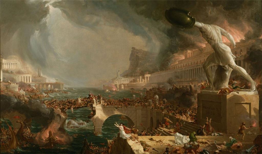„Der Lauf des Imperiums“ ist eine Serie von fünf Gemälden des amerikanischen Malers Thomas Cole, entstanden zwischen 1833 und 1836. Die Serie schildert Aufstieg und Fall einer imaginären Stadt am unteren Ende eines Flusstals, nahe dessen Mündung in eine Meeresbucht.